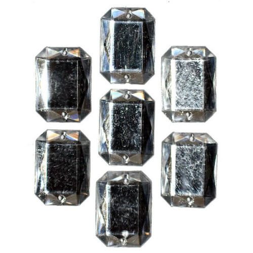  0052 13*18мм прозрачный Стразы пришивные "Квадрат" (упаковка 1000 штук)  ТриКатушки