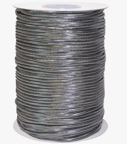  Резинка шляпная 2,5 мм, цв.Серебро (Silver)  ТриКатушки