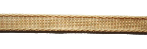  Тесьма тканная под каркас 10мм цв.бежевый (упаковка 100 метров)  ТриКатушки