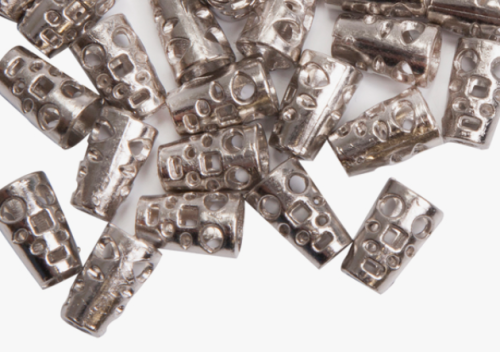  Наконечник для шнура (Колокольчик)  арт. L6 цв.Никель (уп.50/1000шт)  ТриКатушки