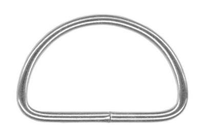  Полукольцо металлическое 40мм цв. никель (уп.10 шт.) "Proknopka"  ТриКатушки