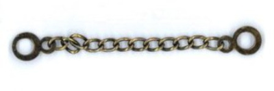  Вешалка-цепочка 6х9х1,6х90 мм цв.Антик (фас.100 или 1000 шт)  ТриКатушки