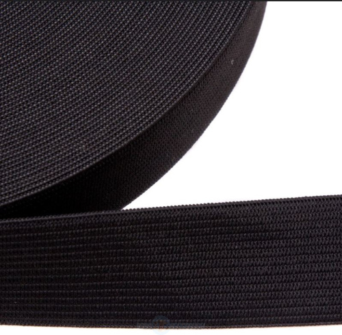  Резинка Ekoflex СТАНДАРТ "У" 40мм (уп. 25 м) цв.черный  ТриКатушки