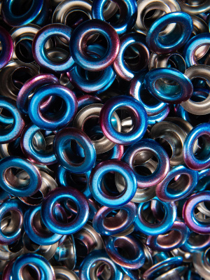  Люверсы №24 9мм сталь Хамелеон (уп 1000шт) NEW STAR  ТриКатушки