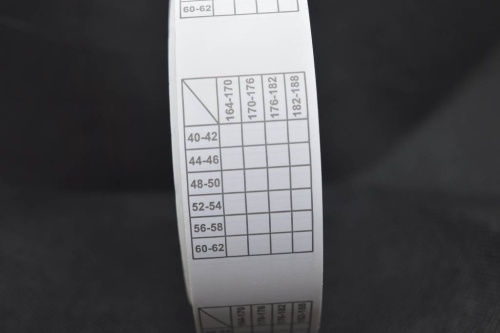  Размерная сетка совмещенная с ростом (рул.500шт)  ТриКатушки