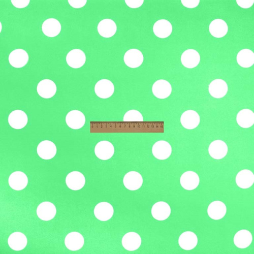  Ткань Кашибо горох 4,2см зеленый/белый арт. 5053  ТриКатушки