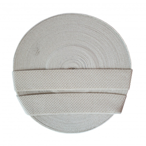  Резинка 28968 EkoflexТканая 40мм Support (25м) цв. бежевый №155  ТриКатушки