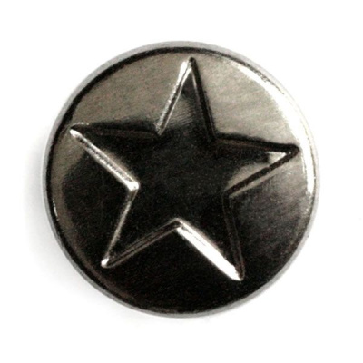  148-М черный никель, хольнитены джинсовые 9,5х9,5мм (упак. 100шт.) "Proknopka"  ТриКатушки