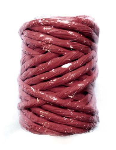  Шнур для упаковки "бумага" 5мм (упаковка 14 метров) цв. №23 бордо  ТриКатушки