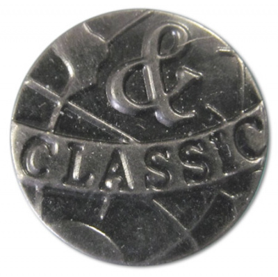  Пуговицы джинсовые в блистере 17мм (уп. 12шт.), CLASSIC цв. черный никель  ТриКатушки