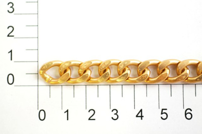  UX 004С цепь алюминий цв. dull gold (упаковка 10 метров)  ТриКатушки