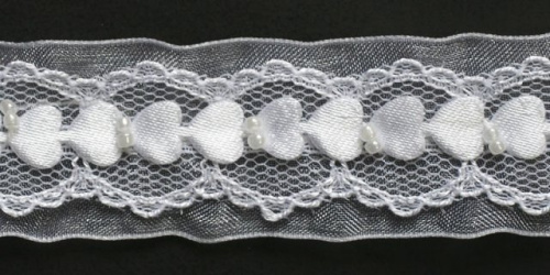  0626-2115 белый Тесьма, ширина 26мм (намотка 15 ярдов = 13,7 метра)  ТриКатушки