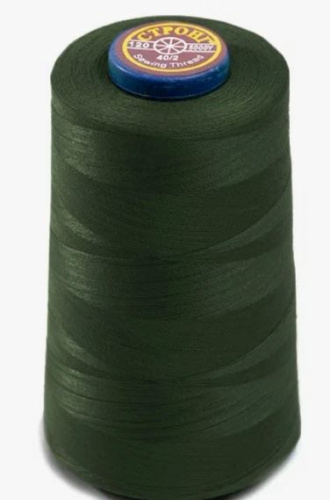  1278 Швейные нитки 40/2 (≈4500 ярд) цв. Хаки  ТриКатушки