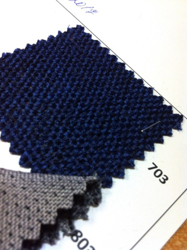  Ткань 1085 Рогожка костюмная, цв. 703 синий  ТриКатушки