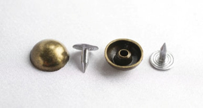  057-F антик Хольнитены декоративные "металл" d=12мм (упаковка 500 штук)  ТриКатушки