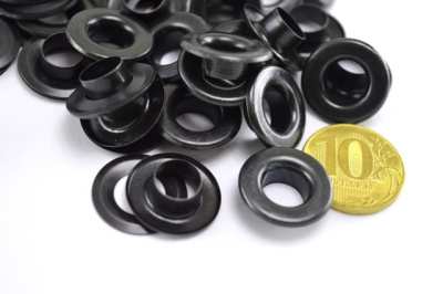  Люверсы №24 9мм сталь Оксид (уп 1000шт) NEW STAR  ТриКатушки