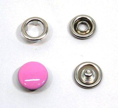  Кнопка с крышкой 9,5 мм рубашечная цв. Розовый 134 (уп 20 шт.)ProKnopka  ТриКатушки