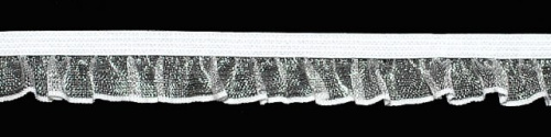  6464 белый резинка бельевая 13мм (намотка 144 ярда = 131,7 метра)  ТриКатушки
