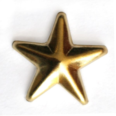  279-W золото 9мм Украшение на шипах "клепка" металл (упаковка 10000 штук)  ТриКатушки