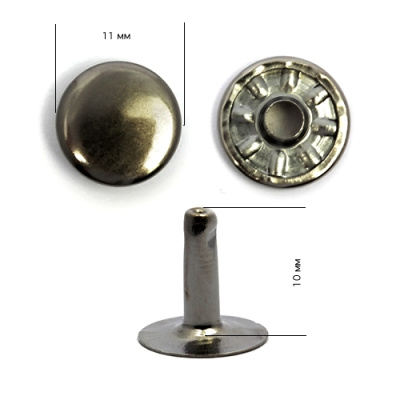  Хольнитены 11 мм №123 Черный Никель (уп.1000шт.)NEW STAR  ТриКатушки