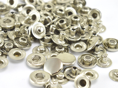  Кнопка Альфа 15мм НЕРЖ. цв. Никель (уп. 20 шт) ProKnopka  ТриКатушки