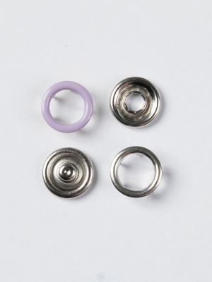  Кнопка рубашечная (кольцо) 9,5 мм - эмаль 412 лиловый /1440 шт. NS  ТриКатушки