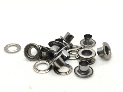  Люверсы №4 6мм сталь Черный никель (уп 2500шт) Tals  ТриКатушки