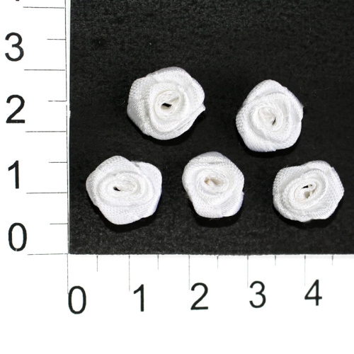  0090 цв.белый Пришивные элементы 9*9мм (упаковка 250 штук)  ТриКатушки