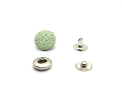  Кнопка с пластиковой крышкой KIDS COMFORT 15 мм №54 (уп. 20 шт) цв. Салатовый ProKnopka  ТриКатушки