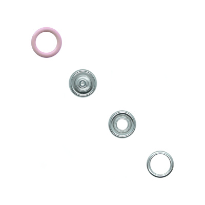  Кнопка рубашечная (кольцо) 9,5 мм - матовый 133/1440 шт., цв. светло-розовый NS  ТриКатушки