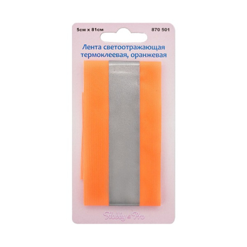  870501 Лента светоотражающая термоклеевая, красная Hobby&Pro  ТриКатушки