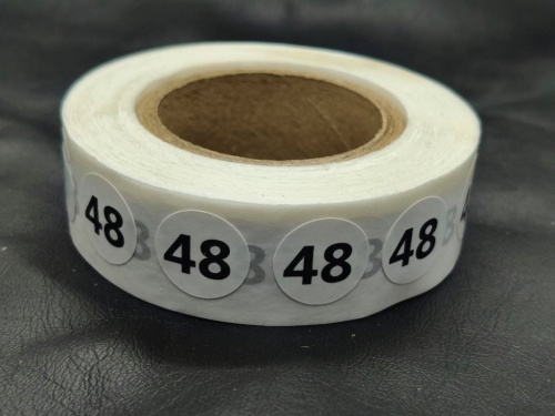  Размерник-наклейка на бумаге 48 (рул.1000шт)  ТриКатушки