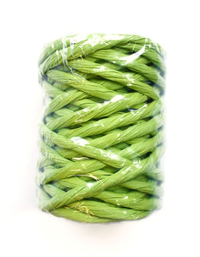  Шнур для упаковки "бумага" 5мм (упаковка 14 метров) цв. №31 светло-зеленый  ТриКатушки