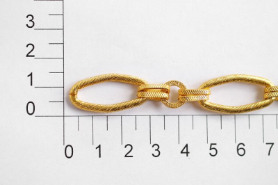  UX 008С цепь алюминий цв. 18К gold (упаковка 10 метров)  ТриКатушки