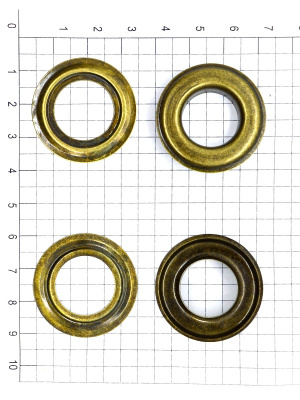  Люверсы №31 17 мм сталь антик (уп 10 шт) "Proknopka"  ТриКатушки