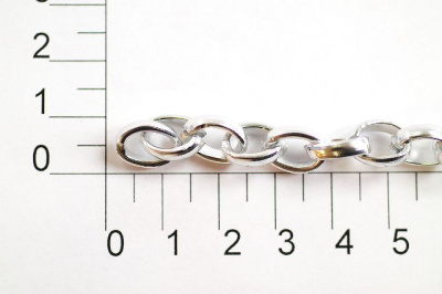  UX 003С цепь алюминий цв. silver (упаковка 10 метров)  ТриКатушки