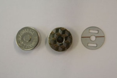  1010 Никель Кнопка магнитная 20мм (упаковка 100 штук)  ТриКатушки