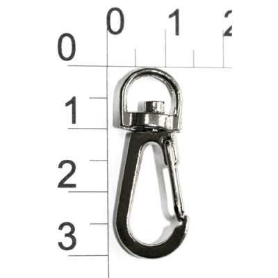  0013 никель Карабин металлический 7,5*32мм (упаковка 100 штук)  ТриКатушки