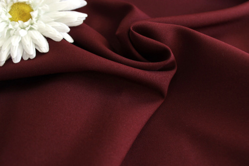  Ткань Габардин стрейч арт.1000 ,ш.150см., 270 гр/мп., №107 цв. марсала (винный)  ТриКатушки