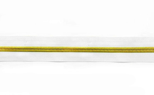  Молния "Спираль" Т5 декор №101 золото(уп.5м.) "Proknopka"  ТриКатушки