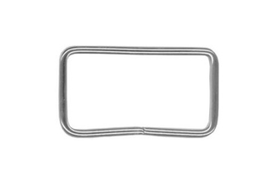  Рамка металлическая 30х15мм цв.Никель (фас.10/100/500/1000шт.)  ТриКатушки