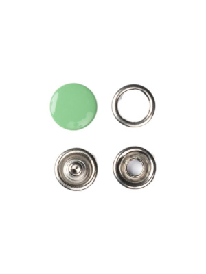  Кнопка рубашечная (закрытая) 9,5 мм - эмаль 199/1440 шт., цв. ментол  ТриКатушки