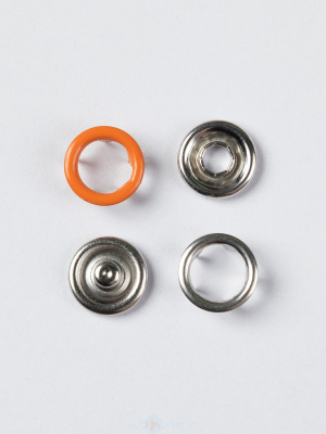  Кнопка рубашечная (кольцо) 9,5 мм - эмаль 158/1440 шт., цв. оранжевый TALS  ТриКатушки