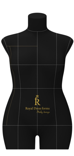  Портновский манекен Monica, Женский, р.52, цв. Черный, на подставке "Милан"  ТриКатушки