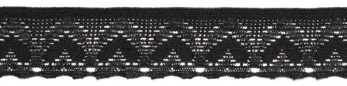 5681 черный резинка бельевая 21мм (намотка 144 ярда = 131,7 метра)  ТриКатушки