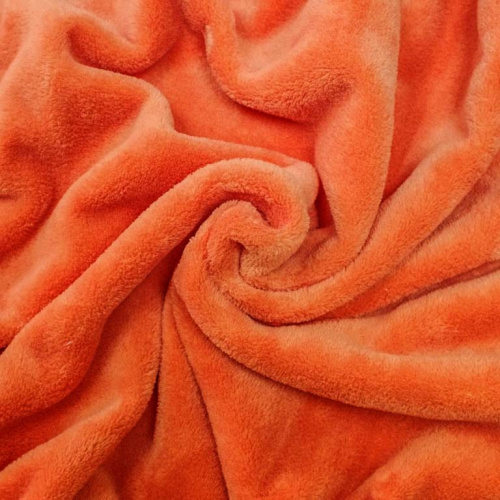  Ткань Велсофт МТ 6103 (100 ПЭ, 447 гр/мп, ш. 1,5м) цв. 139 оранжевый  ТриКатушки
