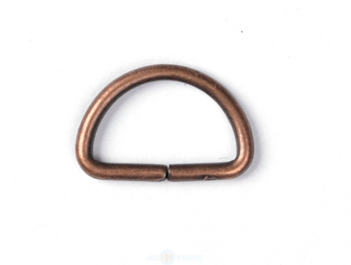  Полукольцо металлическое 25мм х 2,2 мм цв. Медь (уп.1000шт.)  ТриКатушки