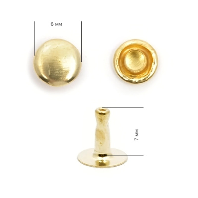  Хольнитены №0 (6 мм )(сталь)Цв. Золото(уп.2000 шт), NEW STAR  ТриКатушки