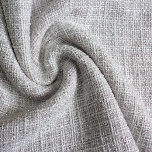  Ткань Костюмная 1064 под CHANEL люрекс цв. 000  ТриКатушки