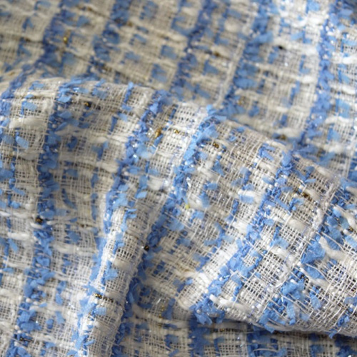  Ткань Костюмная 1106 под CHANEL ленточки люрекс цв. 702  ТриКатушки